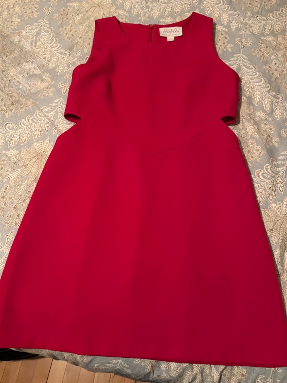 Anthropologie Mare Mare red Mini Dress with Side Cutout M